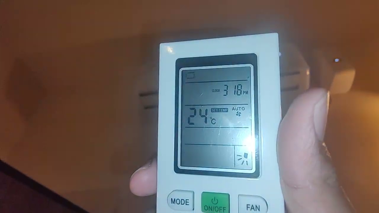 A blue star air conditioner in a hotel room