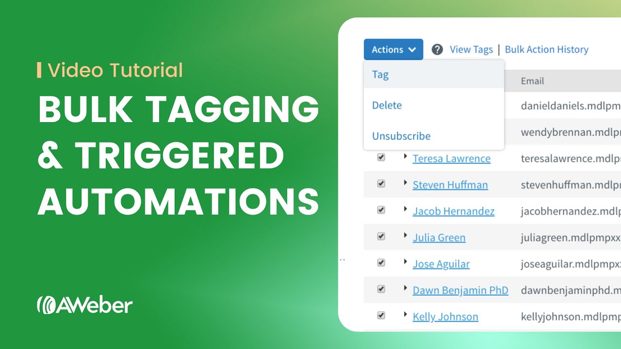 How to bulk tag subscribers to trigger an automated email campaign