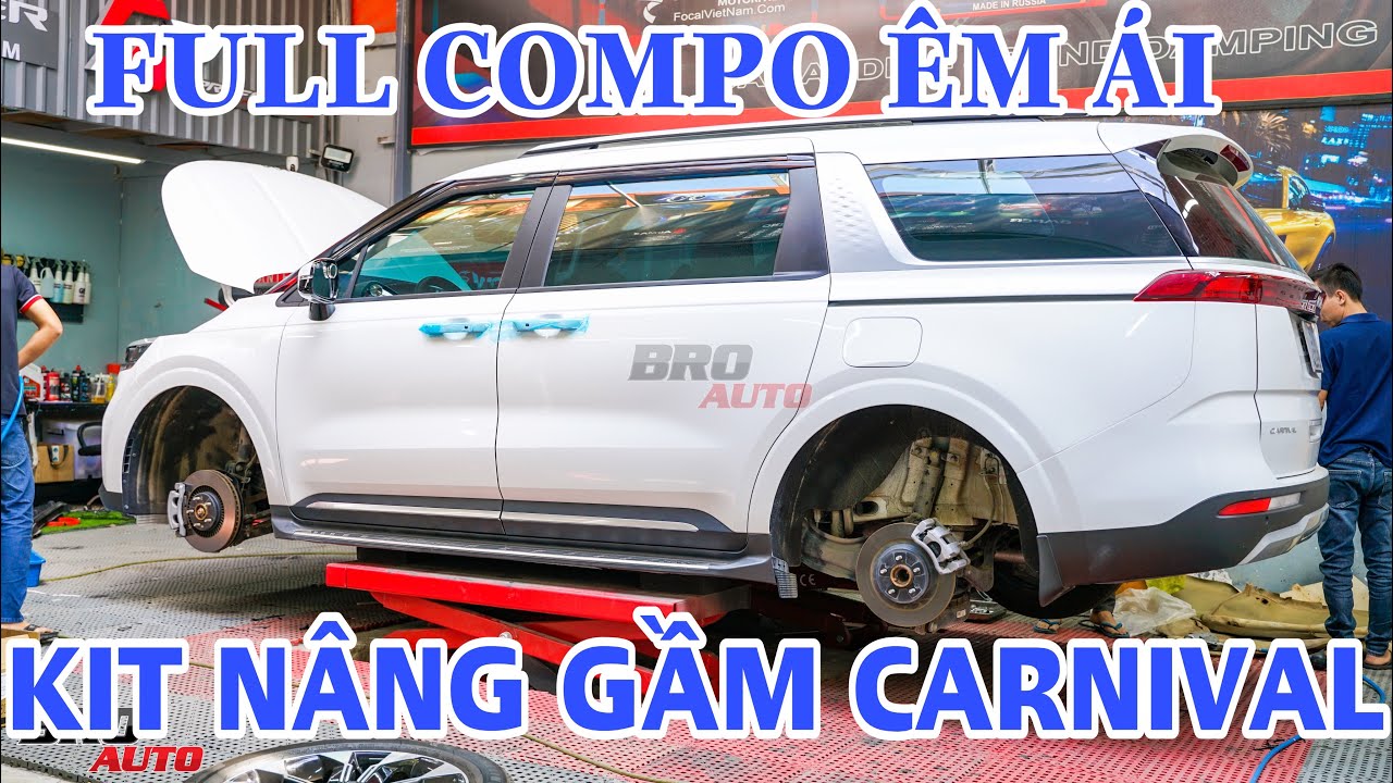 Nâng Gầm Carnival Giúp Xe Cao Lên Gần 10cm | Broauto.vn