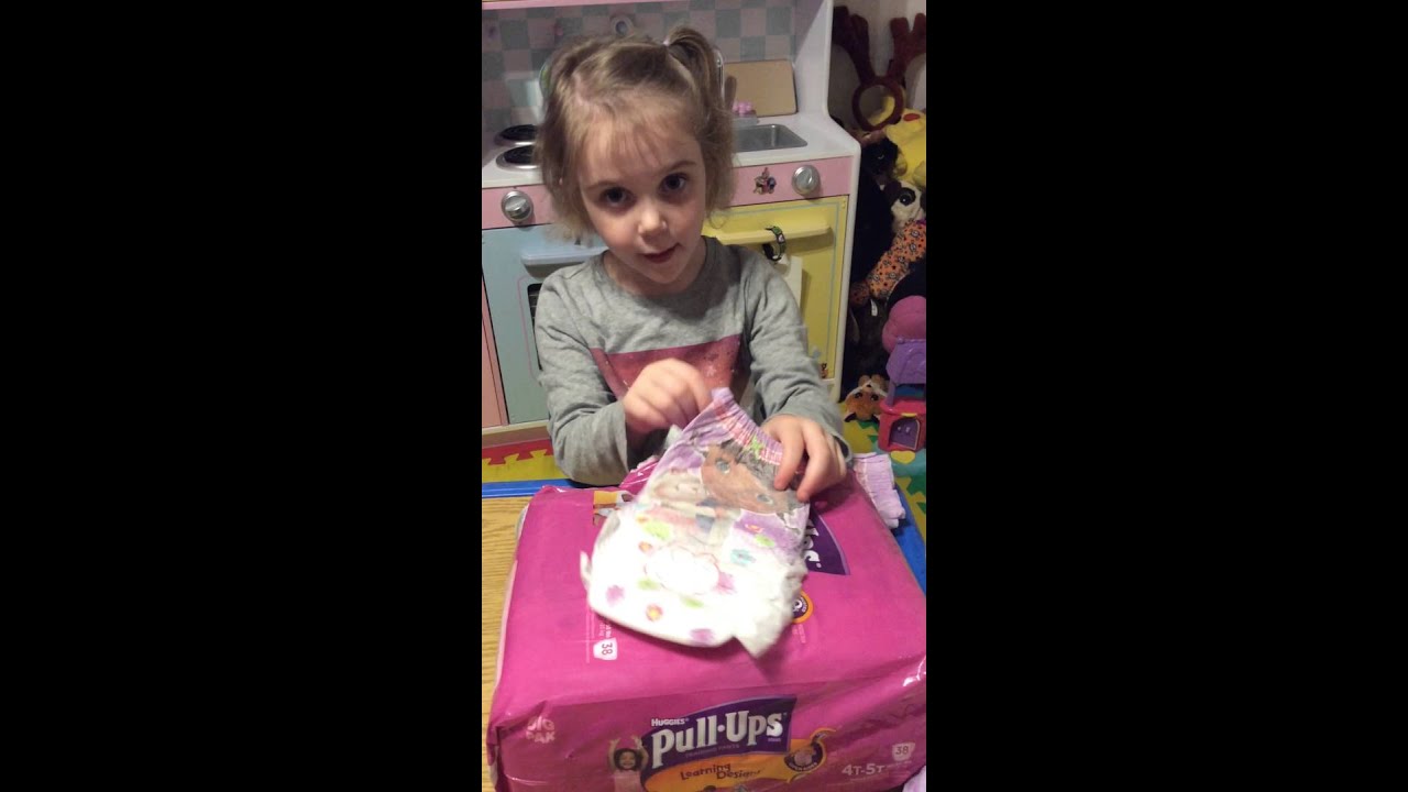 Opening up a Pull Ups Vox Box from Influenster