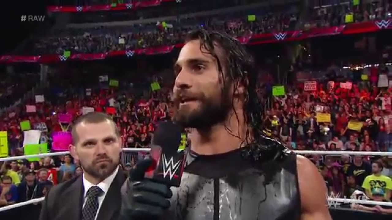 Seth Rollins calls out &ldquo;The Daily Show&rdquo; host Jon Stewart: Raw, February 16, 2015