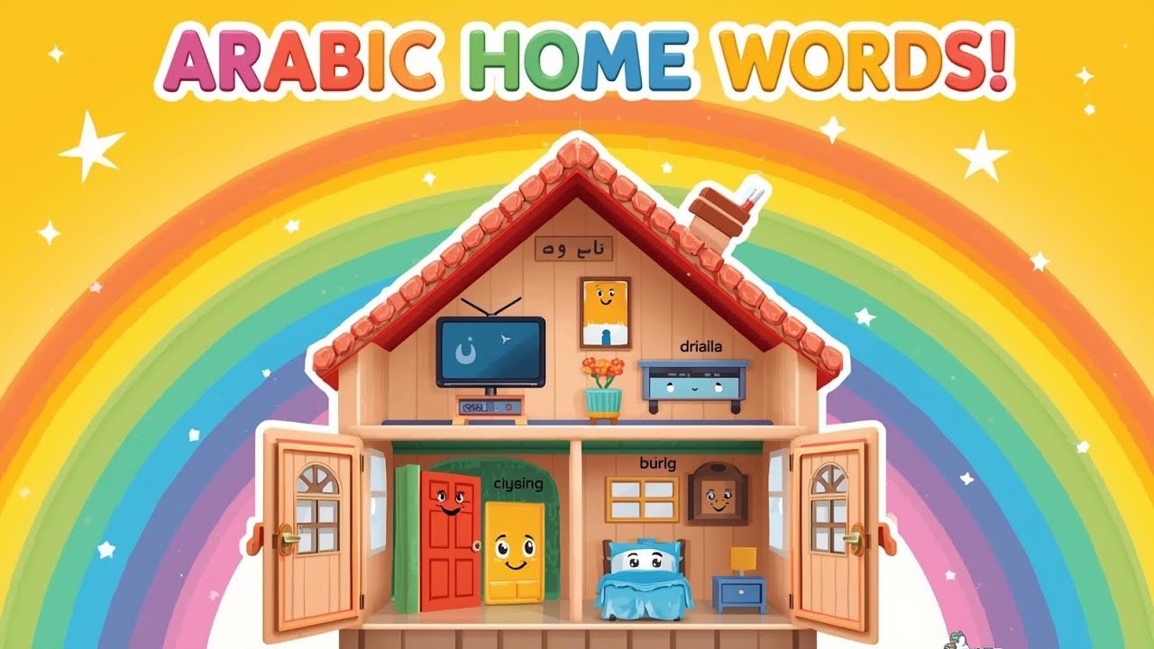 Belajar Bahasa Arab Benda-Benda di Rumah untuk Anak | Kosakata Mudah & Seru! 🏠