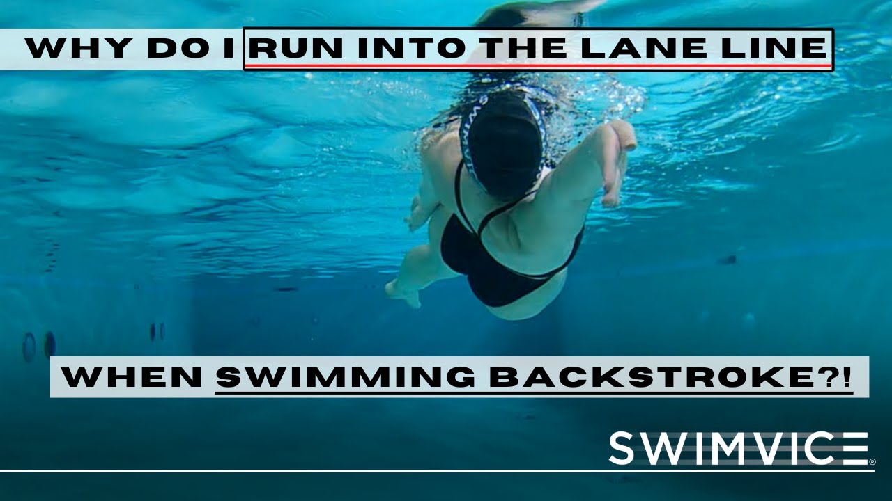 How to Stop Running Into the Lane Line When Swimming Backstroke! | Swim Technique