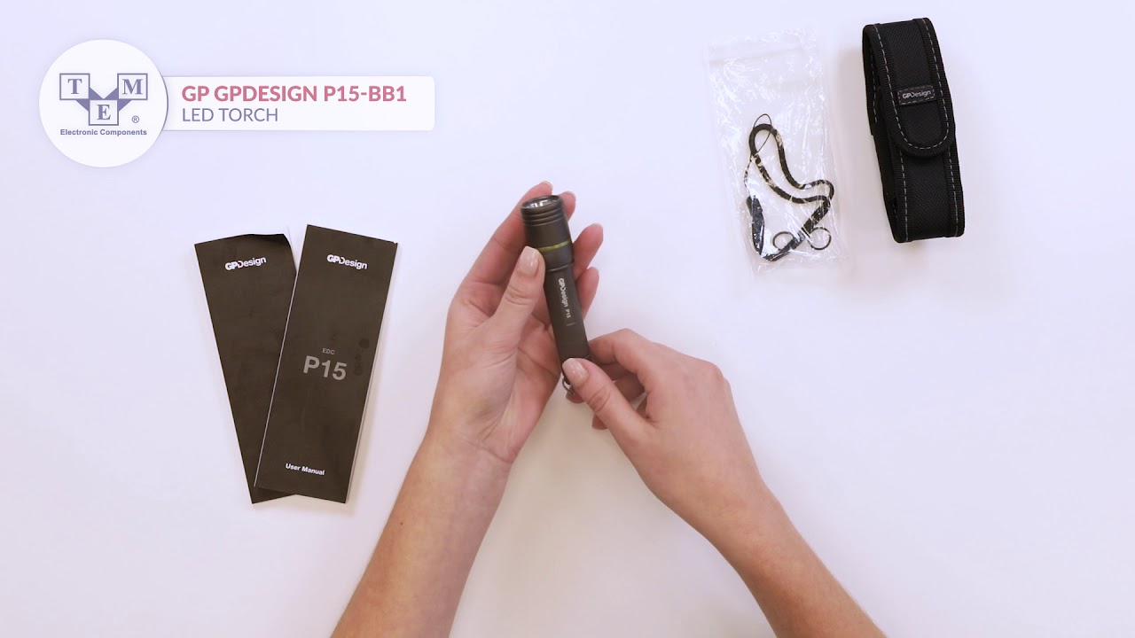 GP GPDESIGN P15-BB1 - Torch: LED - UNBOXING