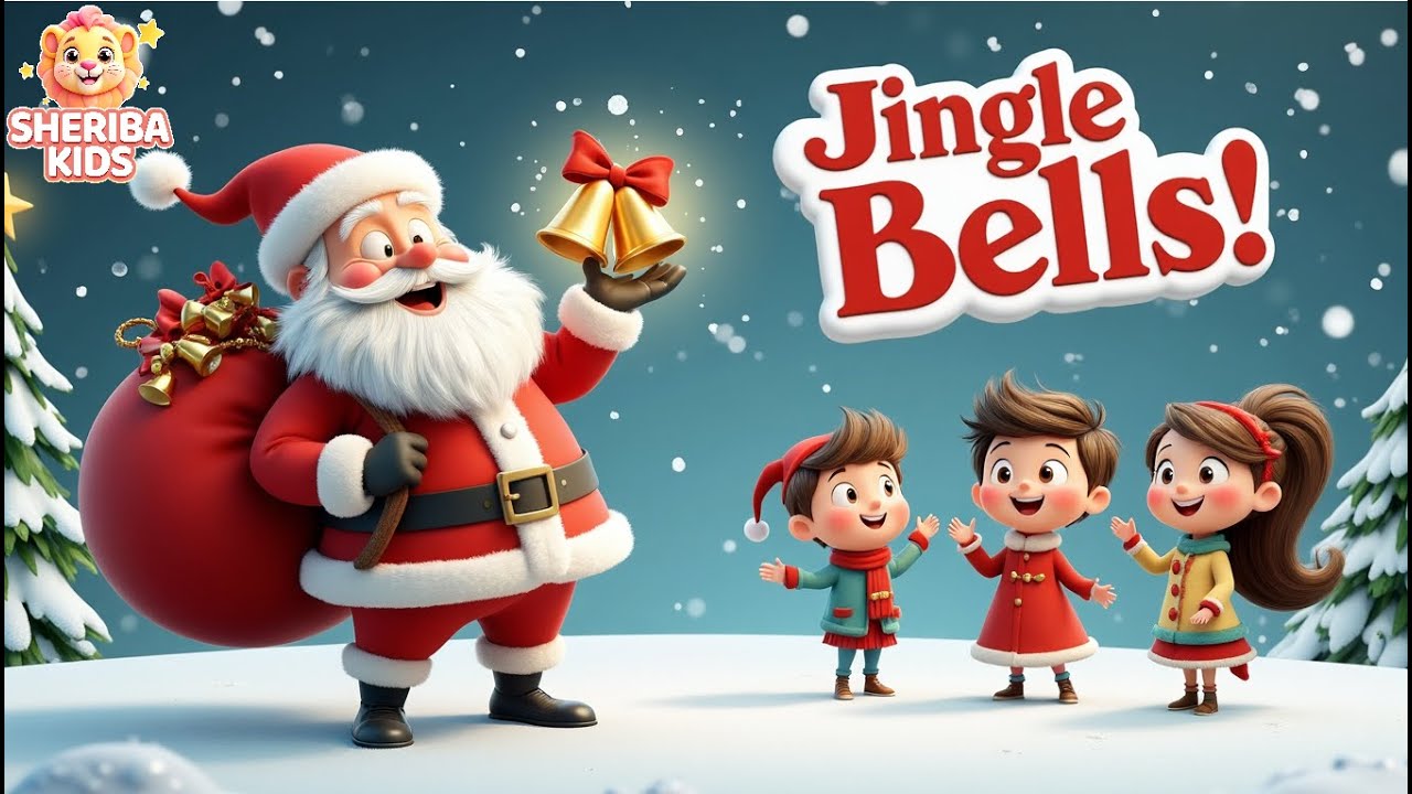 Jingle Bells 🔔🎅 Kids Christmas Song | Santa Gifts & Holiday Fun | Sheriba Kids