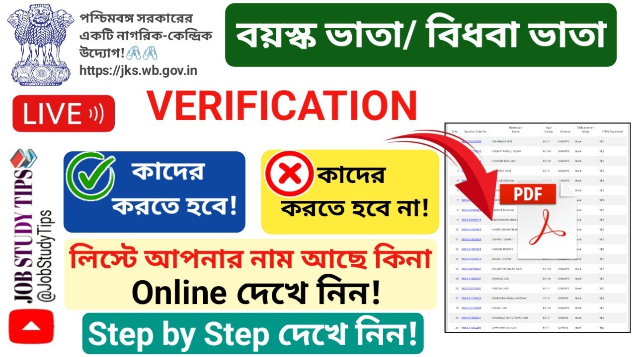 বৃদ্ধ ভাতা , বিধবা ভাতা ভেরিফিকেশন | 𝐎𝐥𝐝 𝐀𝐠𝐞 𝐏𝐞𝐧𝐬𝐢𝐨𝐧 & 𝐖𝐢𝐝𝐨 𝐏𝐞𝐧𝐬𝐢𝐨𝐧 𝐕𝐞𝐫𝐢𝐟𝐢𝐜𝐚𝐭𝐢𝐨𝐧 𝟐𝟎𝟐𝟔