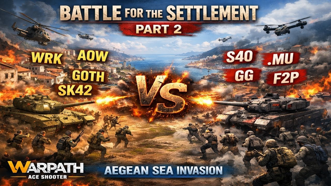 Battle for the Settlement - Part 2 | WRK AOW GOTH SK42 vs S40 .MU. GG F2P | Aegean Sea