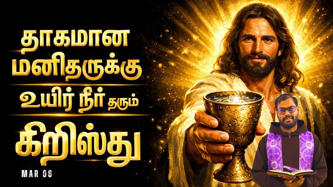 தவக்காலம் 3 - ஆம் ஞாயிறு | தாகமான மனிதருக்கு உயிர் நீர் தரும் கிறிஸ்து | யோவான் 4:5-42.
