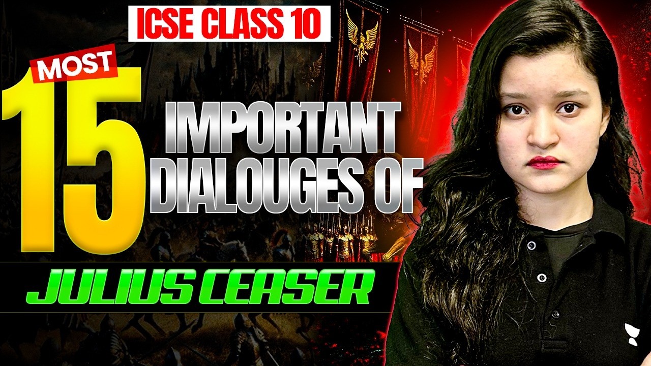 Julius Caesar Important Quotes One Shot Revision | ICSE Class 10 | Saniya Ma'am