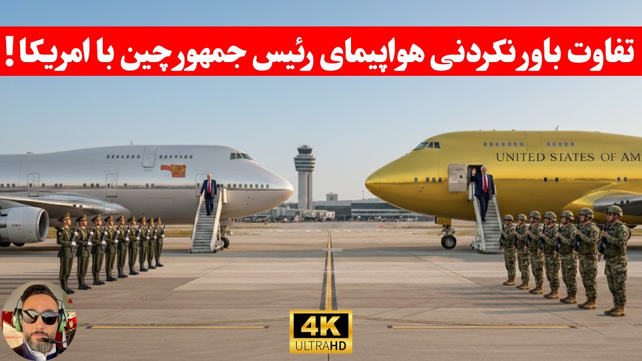 مهم ؛باورتون‌نمیشه هواپیمایی رئیس جمهور چین با امریکا اینقدر فرق بکنه