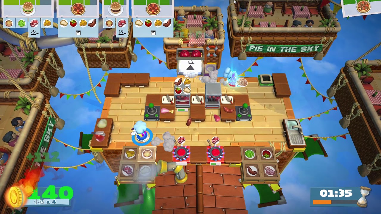 【overcooked2】【world record】6-4 2players 2052