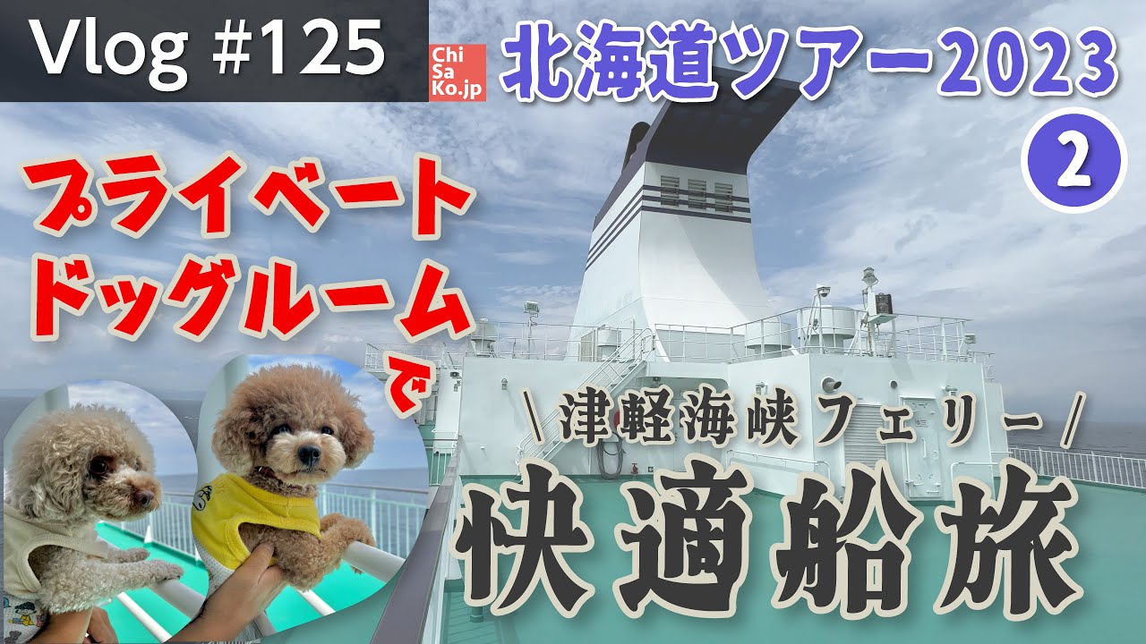 青森港から函館港までプライベートドックルームでのんびり船旅【Vlog#125】