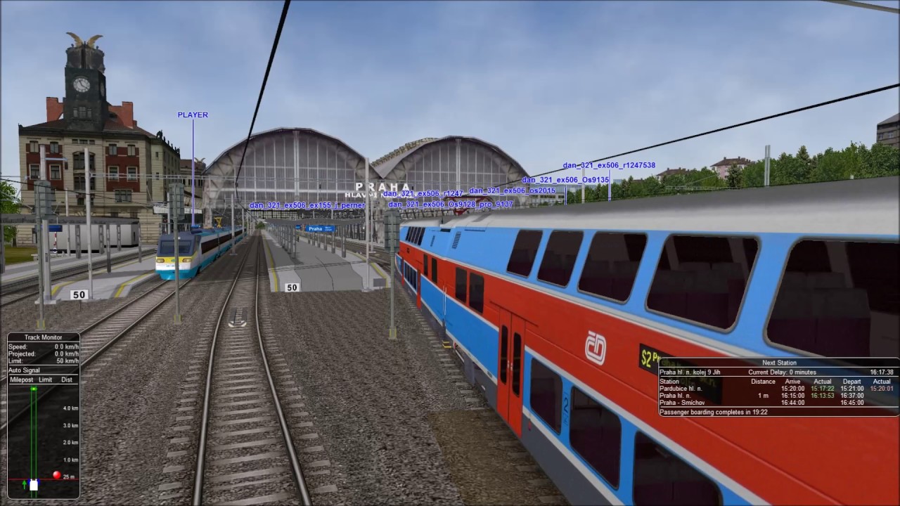 DJ Trat 321 Open Rails SC 506 Pendolino part 5 - Praha hl.n. - Zbiroh