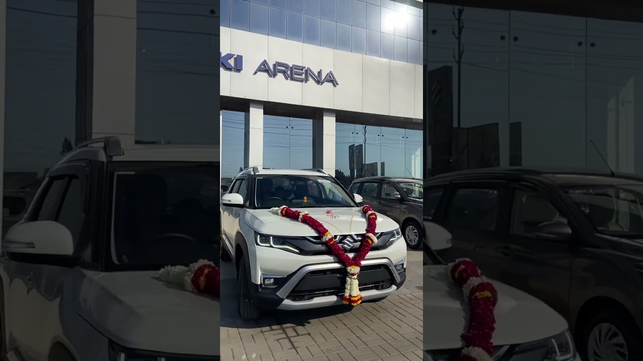 TAKING DELIVERY OF NEW BREZZA ZXI 🚩 | AMARCARS VAPI | #marutisuzuki #brezza #brezza2023 #shorts