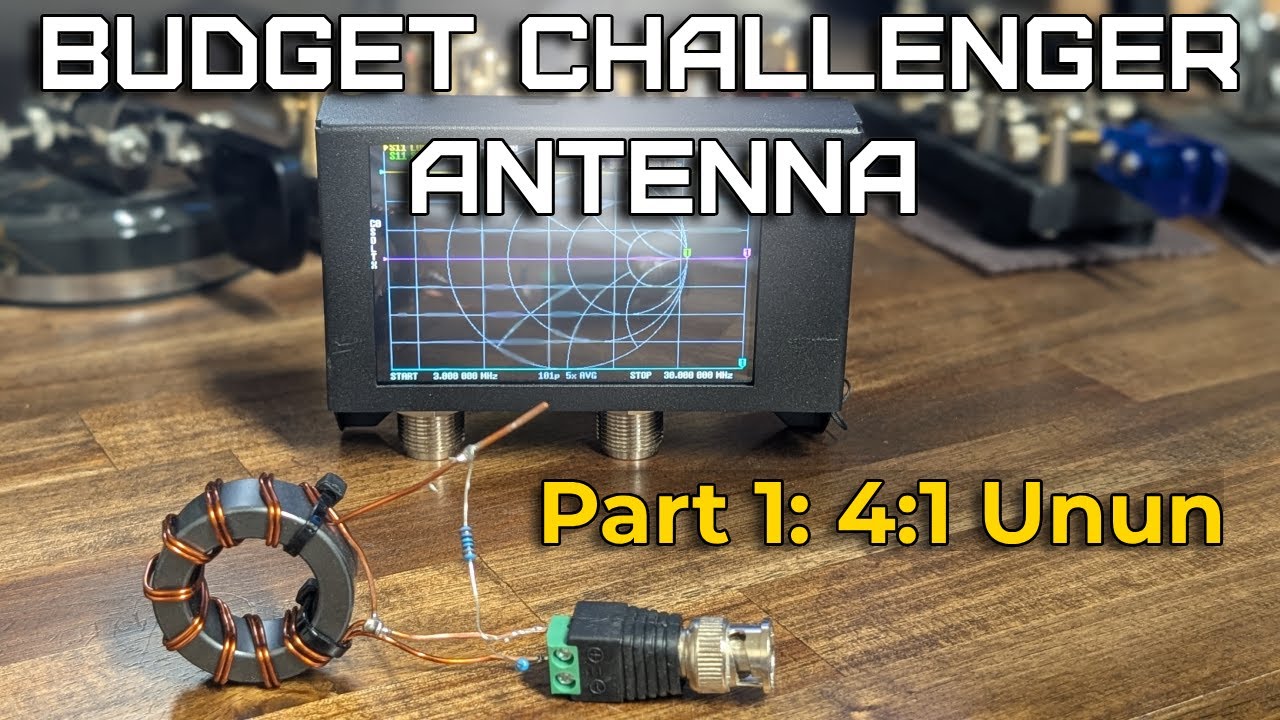 Бюджетная сборка антенны Challenger (часть 1) | DIY 4:1 Unun