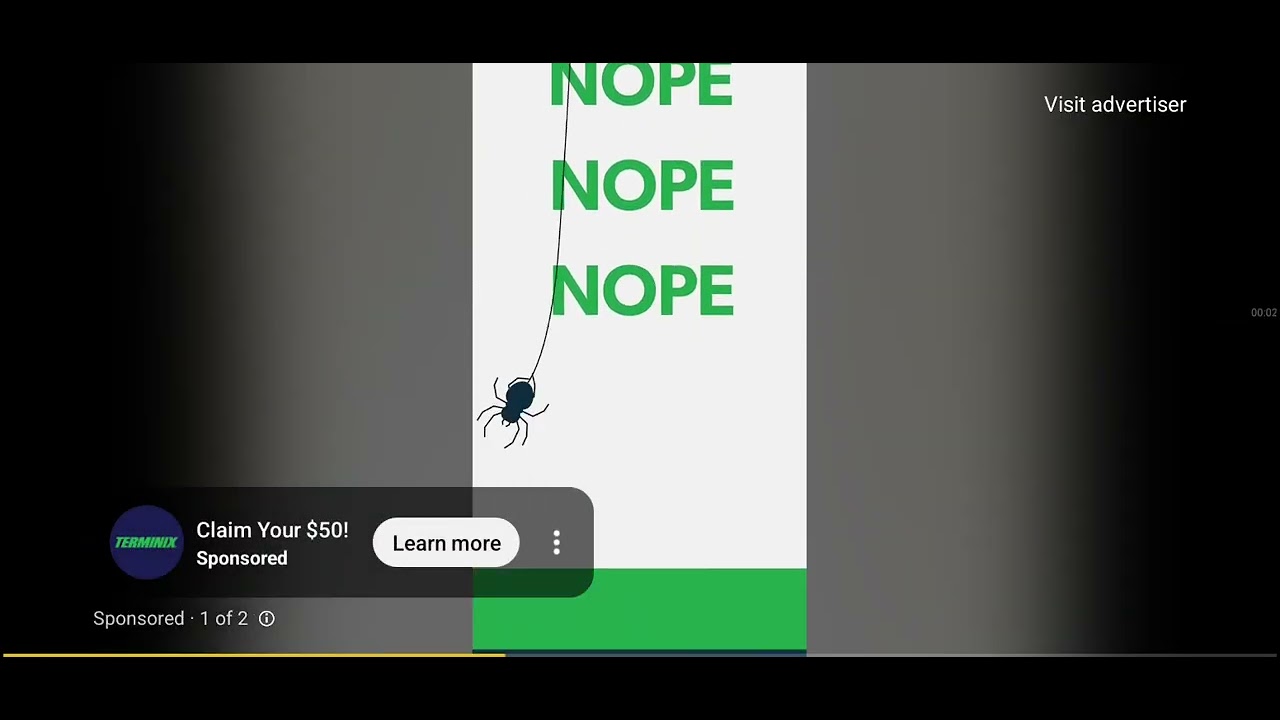 Claim your $50! Nope Nope Nope Terminix it. Logo