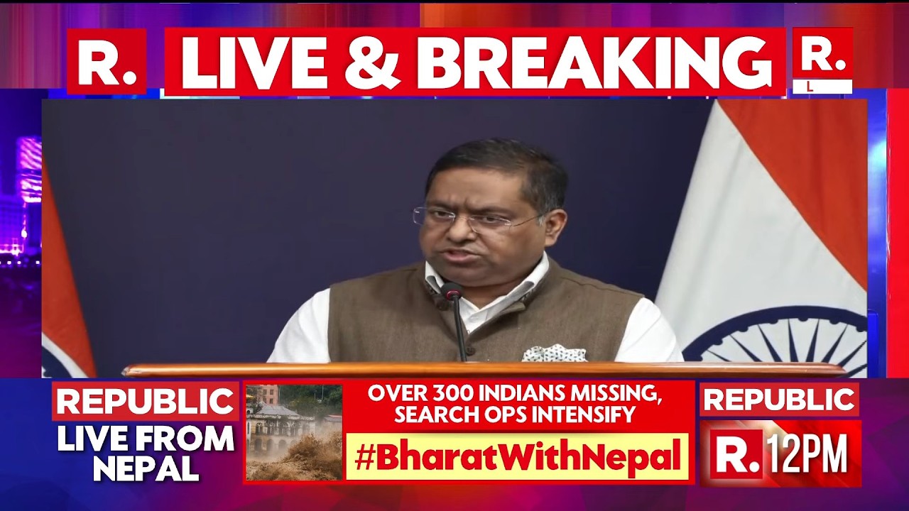 LIVE: MEA Press Briefing on Nepal Floods I Nepal &ndash; Tibet Flash Floods I Balen Shah I Ajit Doval