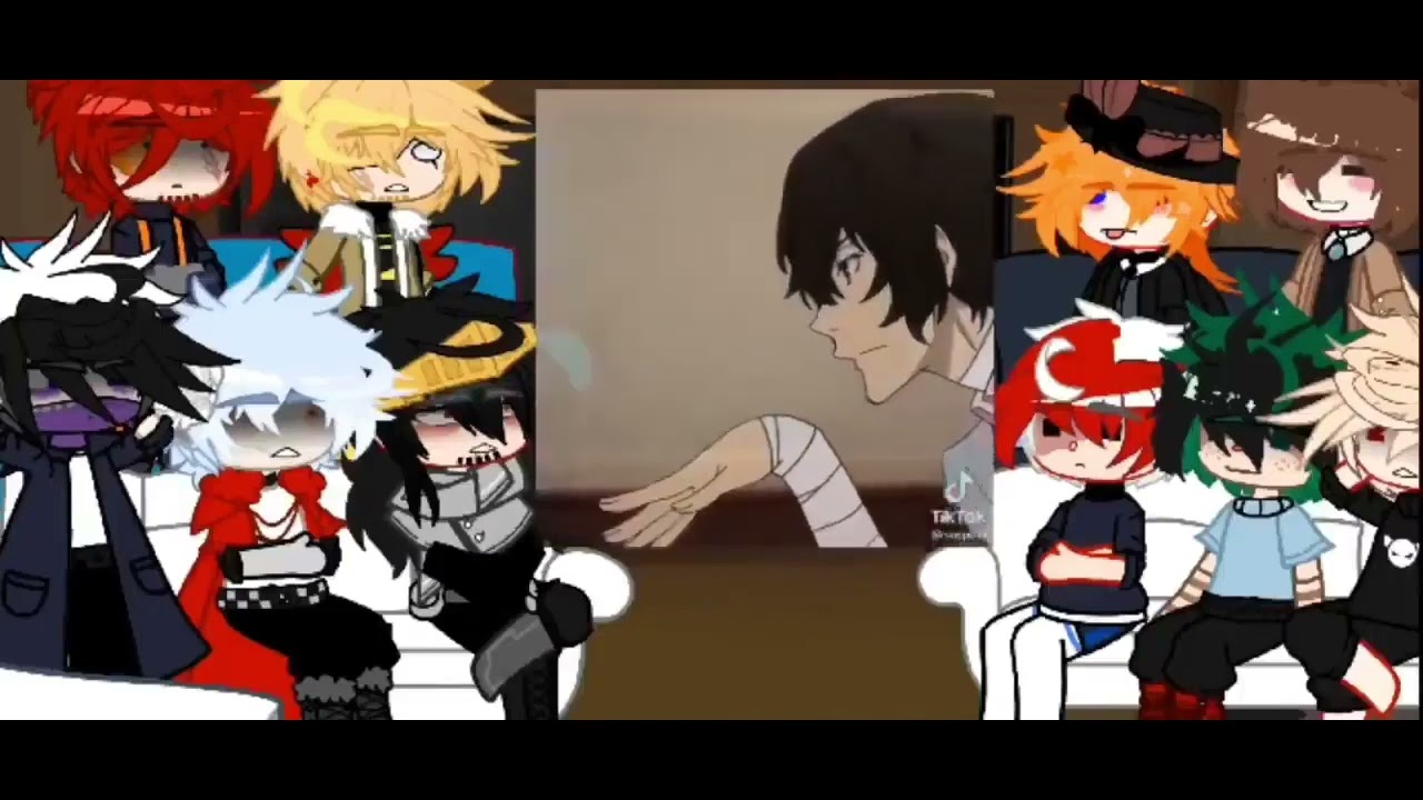 Mha lov react to bsd    non accurate reaction   Cringe    Rushed  Happy birthday chuuya late