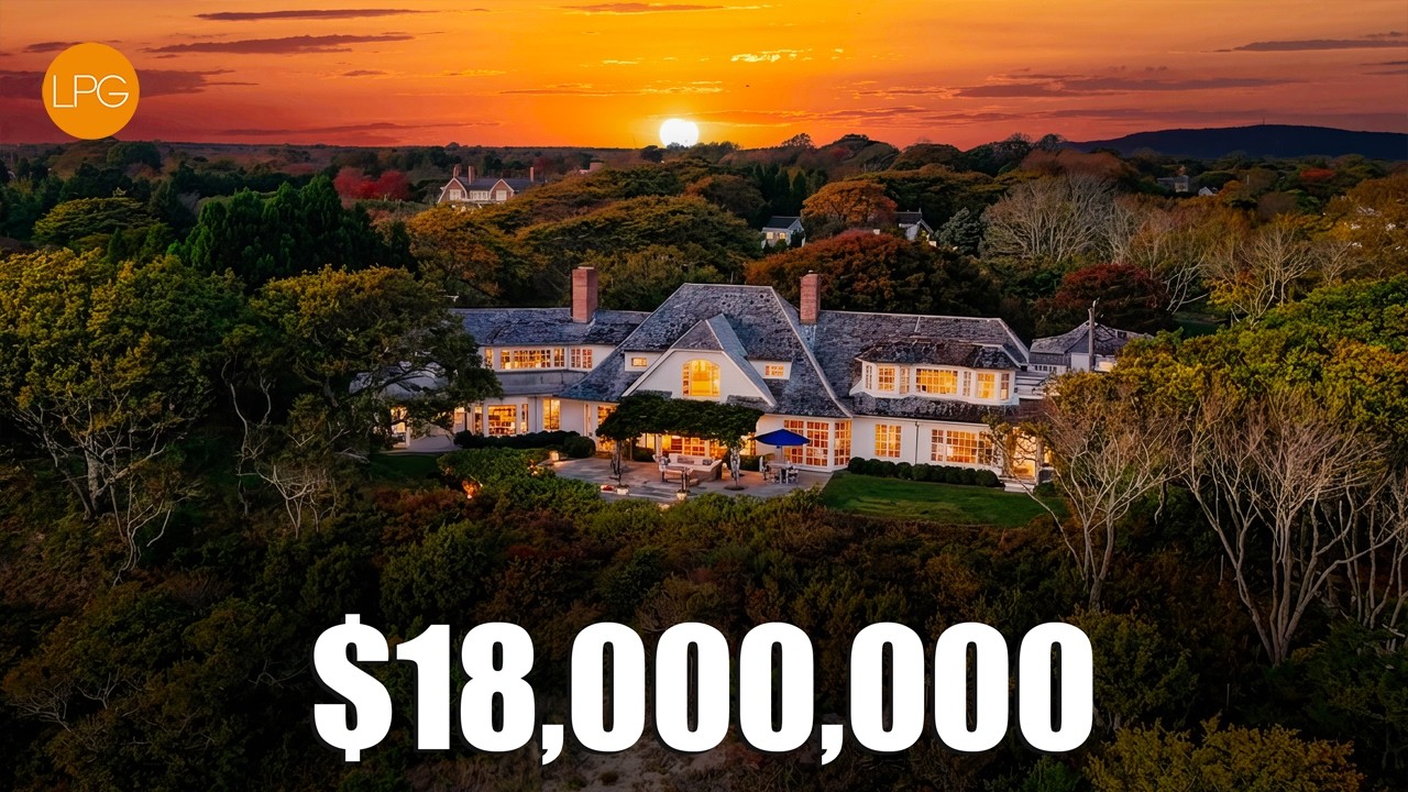 Inside This $18 Million Oceanfront Mansion in East Hampton | Luxury Home Tour 4K