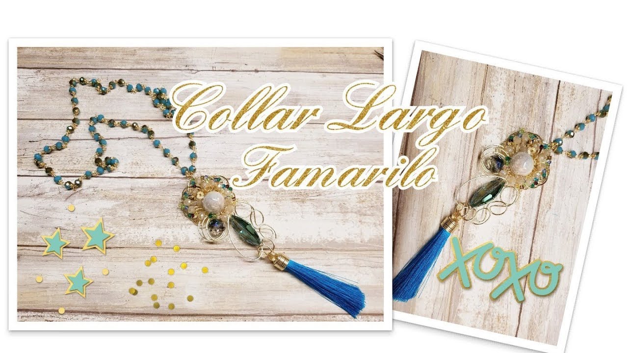 COLLAR LARGO CON BORLA (BISUTERIA)