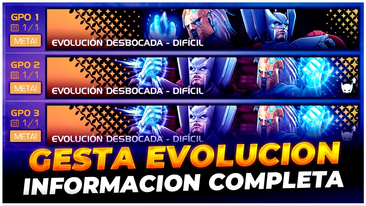 TODO lo que DEBES SABER sobre la NUEVA GESTA EVOLUCION!  | marvel batalla mcoc
