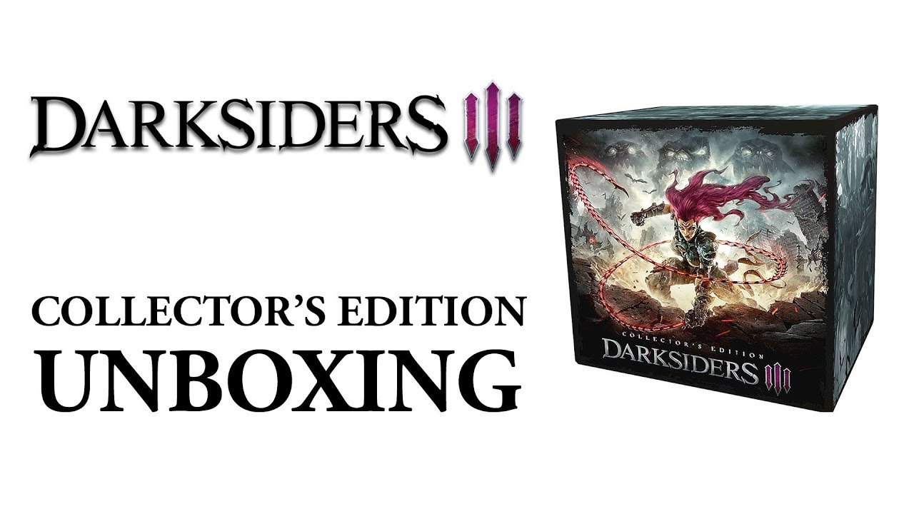 Darksiders 3 Collector's Edition Unboxing - Full Art Book Flip Through at End of Video