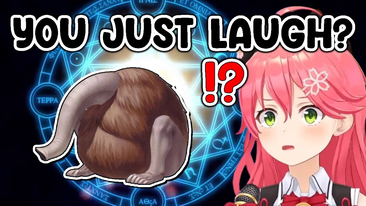 Miko can't stop making fishy reactions to this Persona 4 monster
