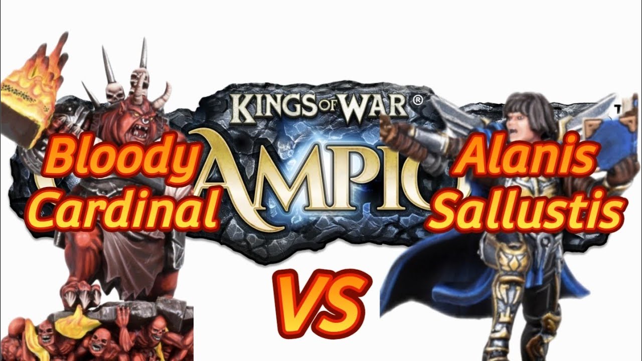 Битва чемпионов Kings of War | Абисс против Базилеана | #manticgames