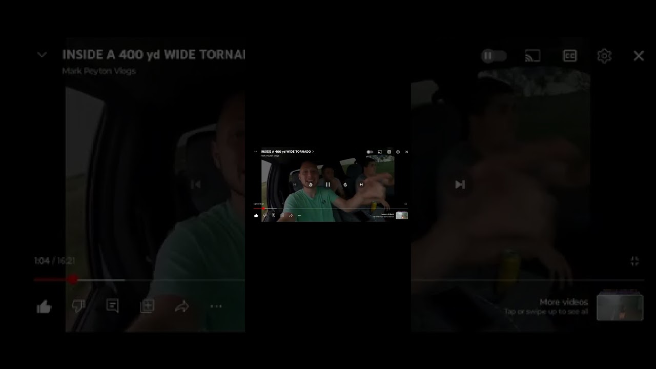 reacting to mark payton inside a 400 yrd wide tornado