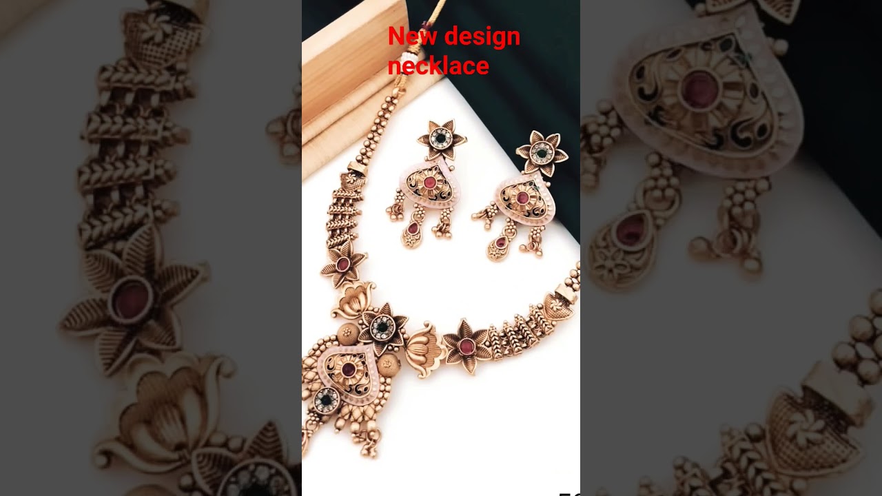Bass design necklace with high quality polish #viralvideo #diwalispecial #jewellerydesign #shorts