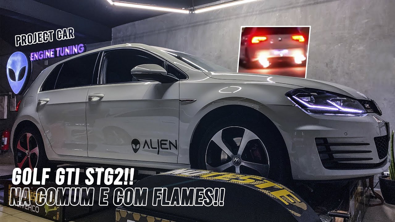 VW GOLF GTI STG2 na COMUM com 330cv e 52kgfm!! PROJECT CAR ALIEN 👽