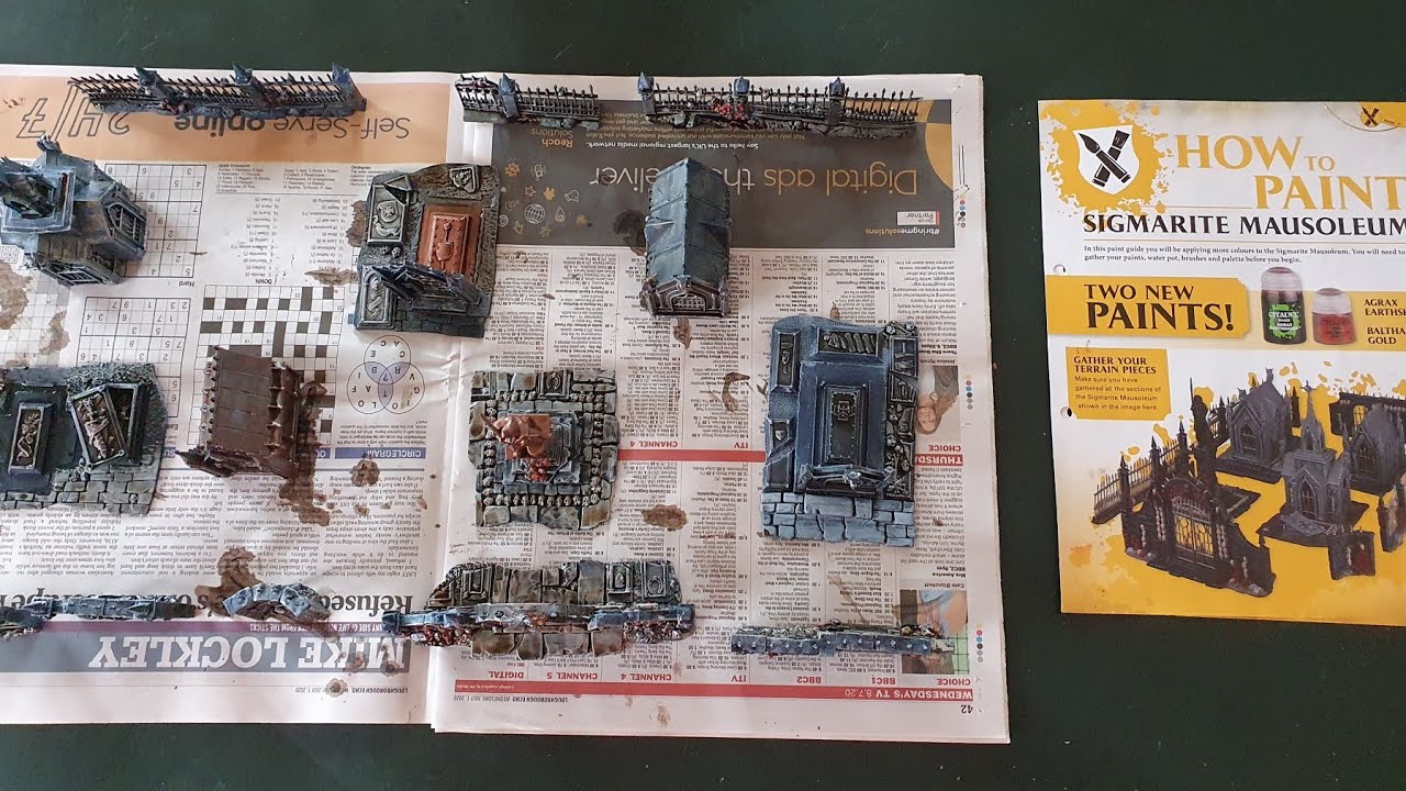 #Warhammer Age of Sigmar Mortal Realms Sigmarite Mausoleum Completed #MortalRealms #AgeofSigmar
