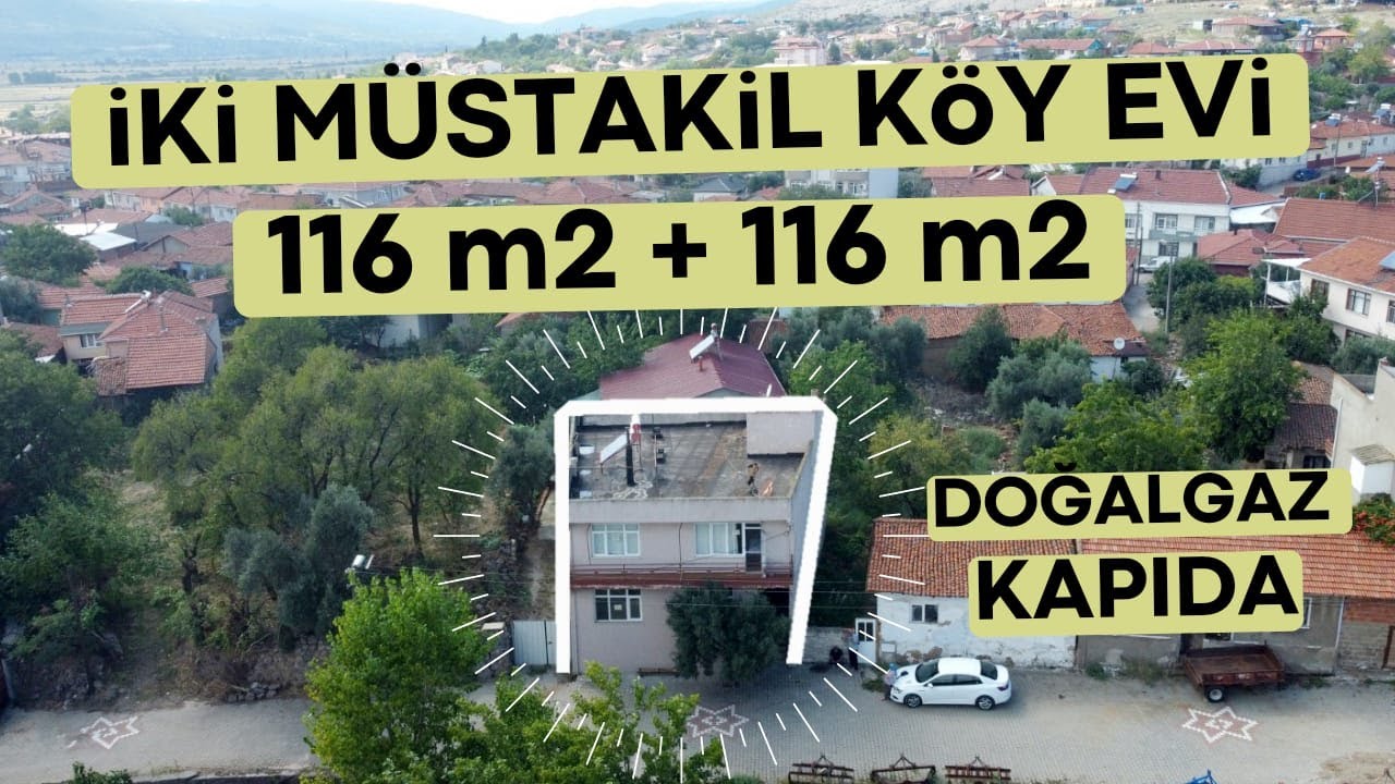 116 m2 + 116 m2 İKİ KAT MÜSTAKİL KÖY EVİ