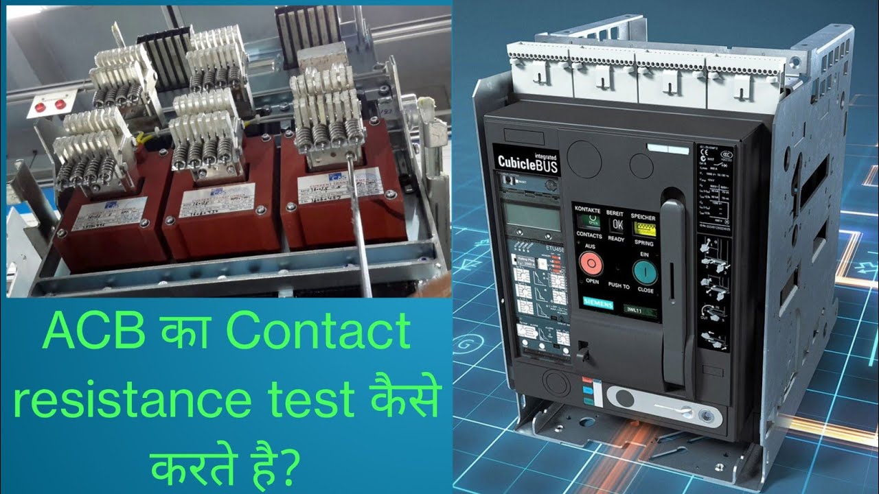 Air Circuit Breaker contact resistance Test #electrical #crm #acb #breaker