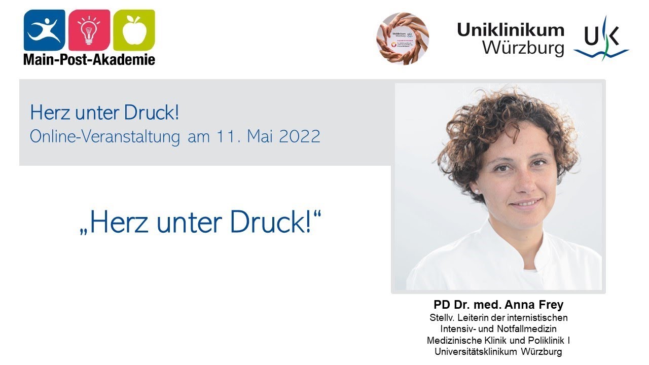 Herz unter Druck: Referentin PD Dr. med. Anna Frey