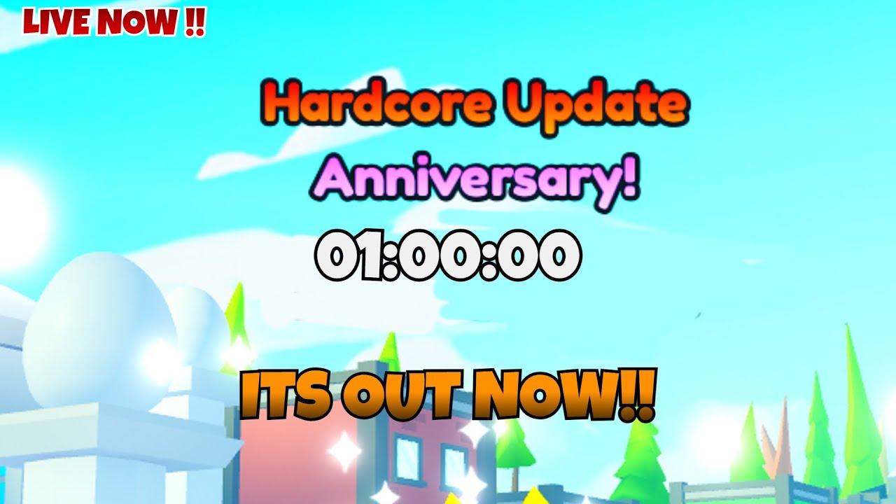 ⏰1 HOUR LEFT! 🥳HUGE ANNIVERSARY HARDCORE EVENT🥳 In Pet Simulator X!