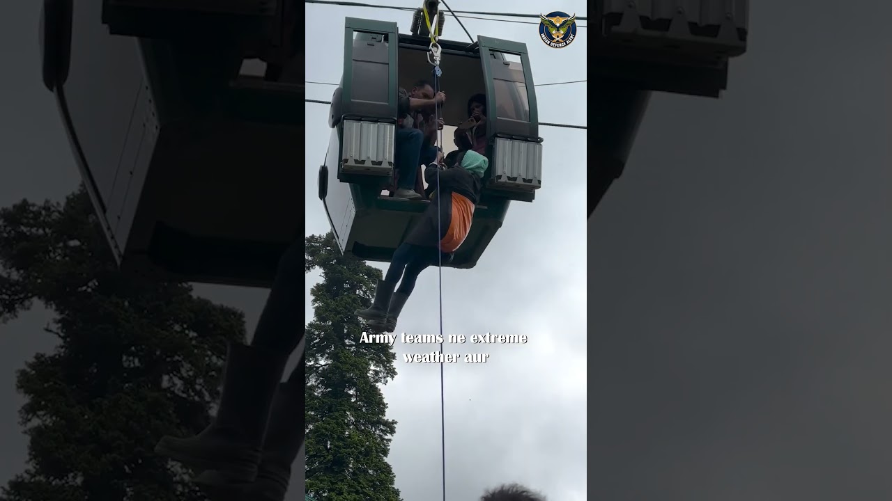 Indian Army Rescues 300 Tourists From Gulmarg Gondola 🇮🇳⚔️ Salute to the Chinar Corps