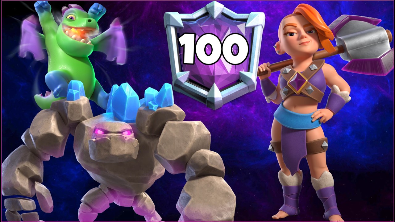 Top Ladder with Golem Beatdown Deck.!