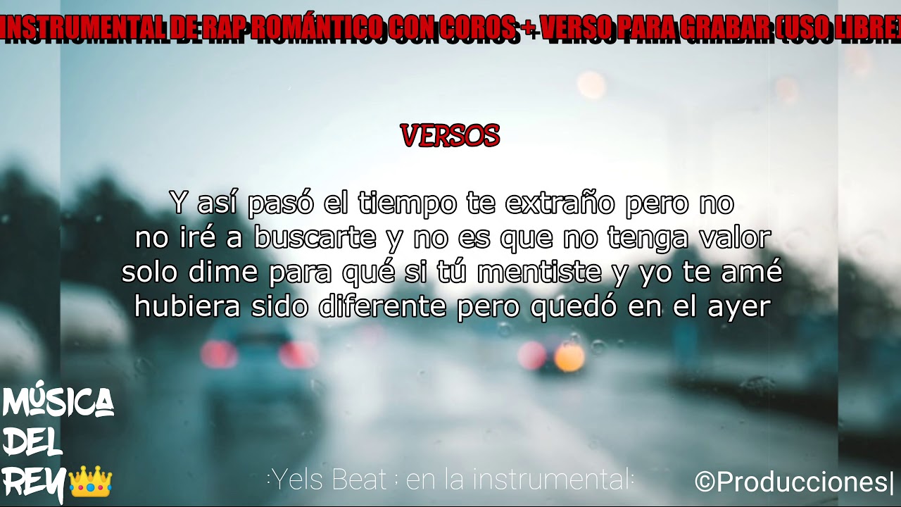 TE QUISE - Instrumental de rap romántico triste con coros + versos 