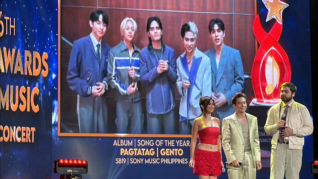 🔴 SB19 wins Album & Song of the Year for “Gento