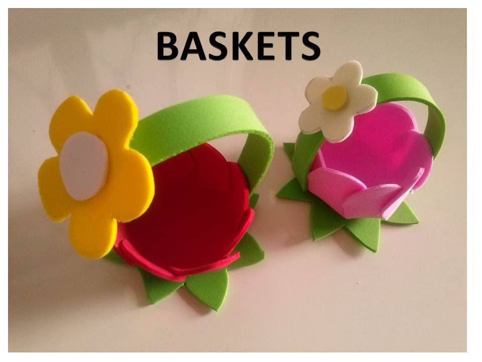 DIY - Foam Sheets Baskets