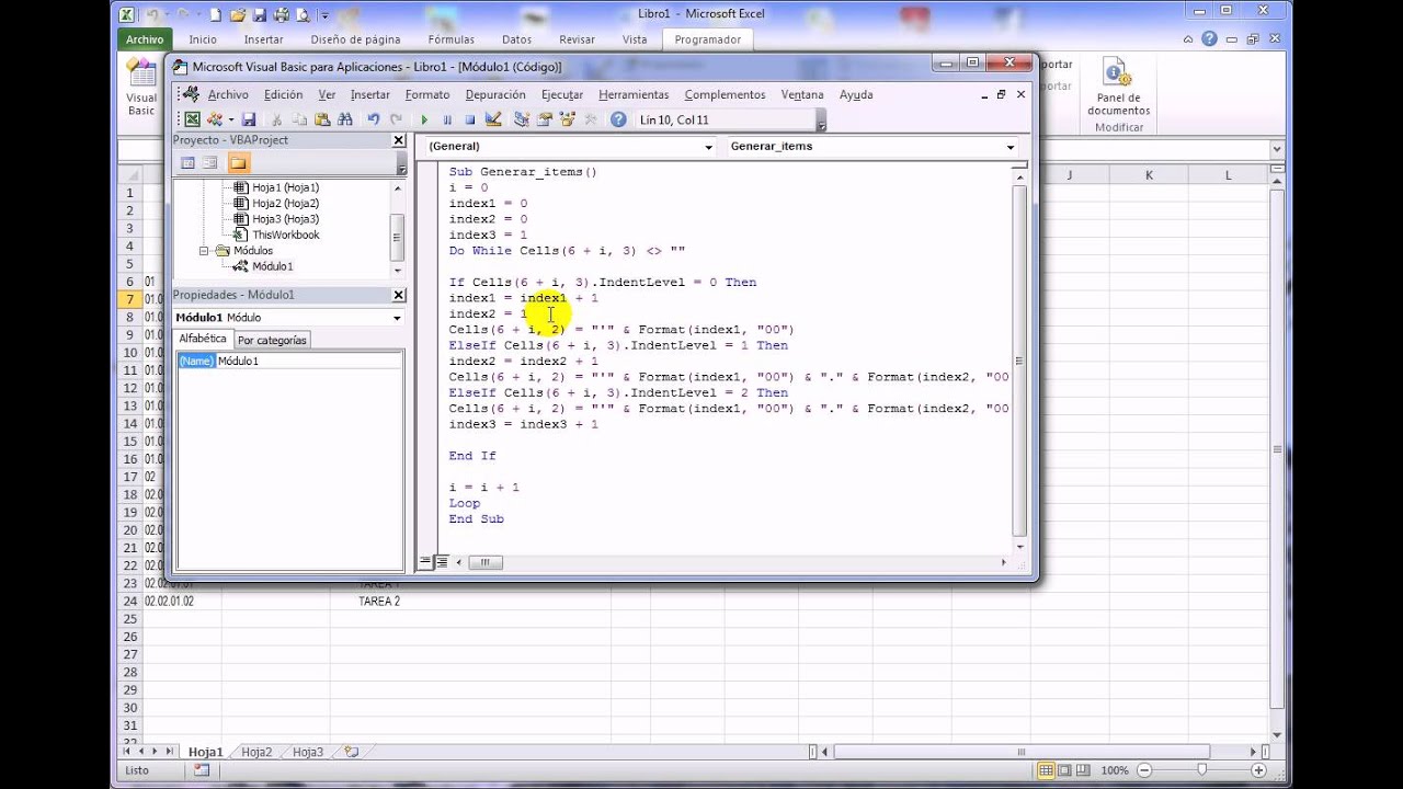 Excel - VBA - Generador de Items para Metrados o Presupuestos