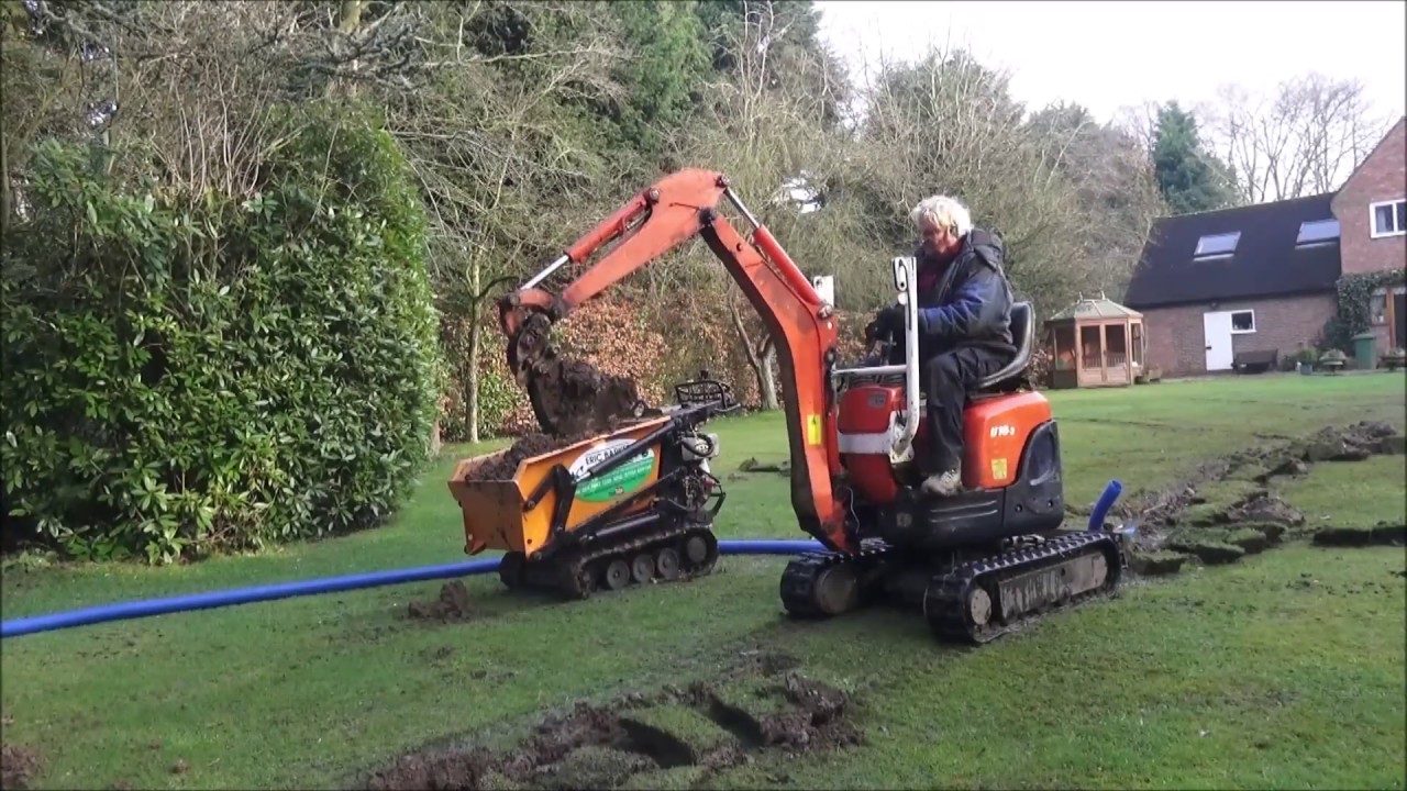 A New Eric Barker Landscapes video, how to fix a waterlogged garden that had poor drainage.