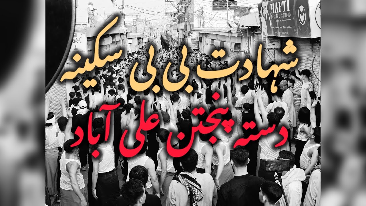  شہادت بی بی سکینہ (س) 🥺❤️||Daste Panjtan Ali abad || AZADARI||HASNAIN Z VLLG 