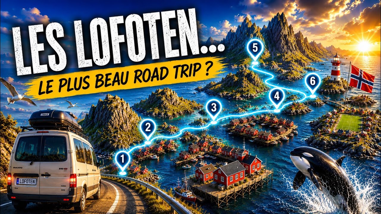 🇳🇴 ITINÉRAIRE LOFOTEN : 6 SPOTS À COUPER LE SOUFFLE en Norvège (+ carte 🗺️ et spots 📸)