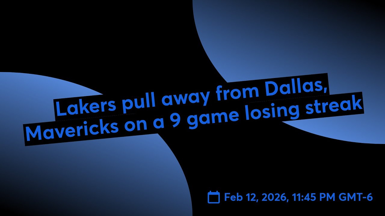 Lakers pull away from Dallas, Mavericks on a 9 game losing streak 📱