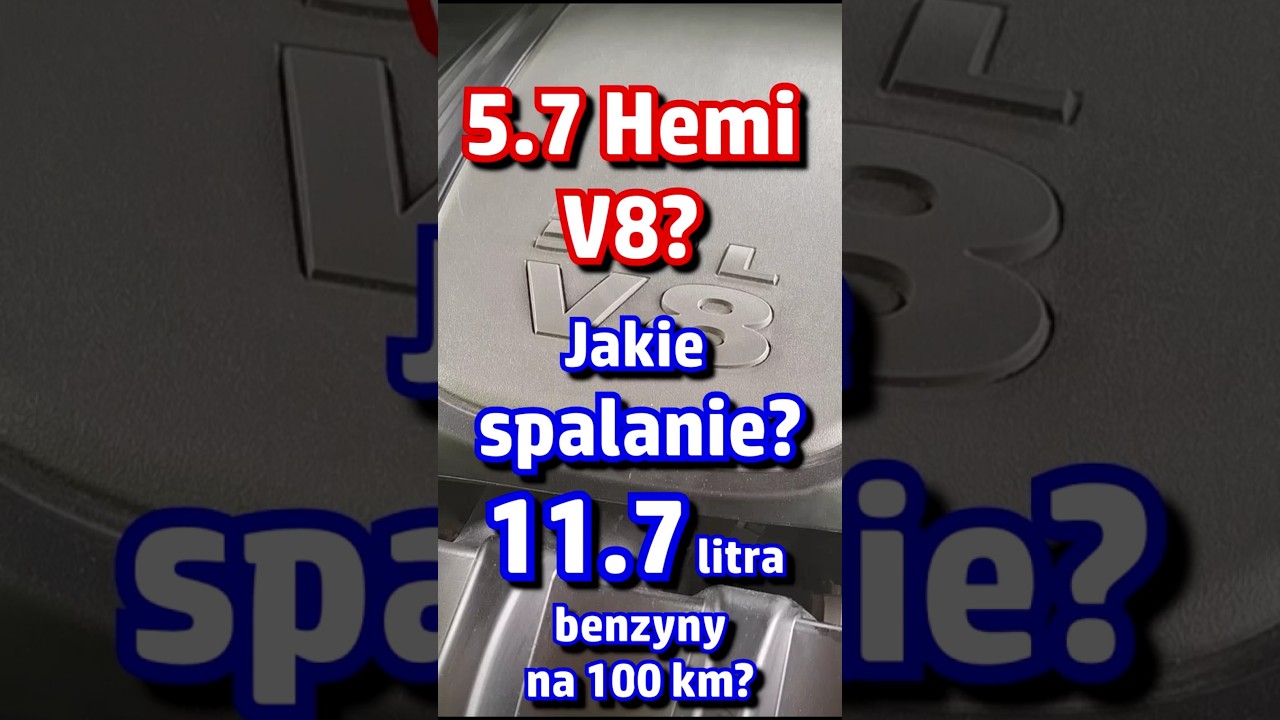 To Jeep 5.7 Hemi V8? Jakie spalanie? 11.7 litra benzyny na 100 km? Bez LPG? Jaka temperatura oleju?