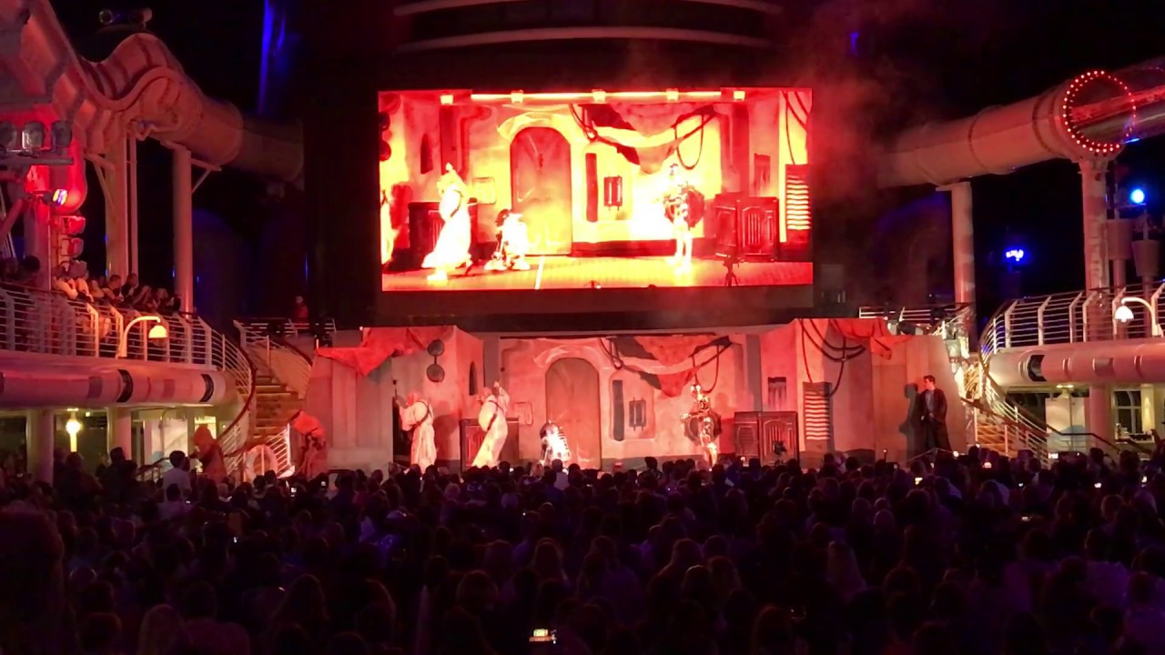 Disney Fantasy Summon The Force Show for Star Wars Day At Sea