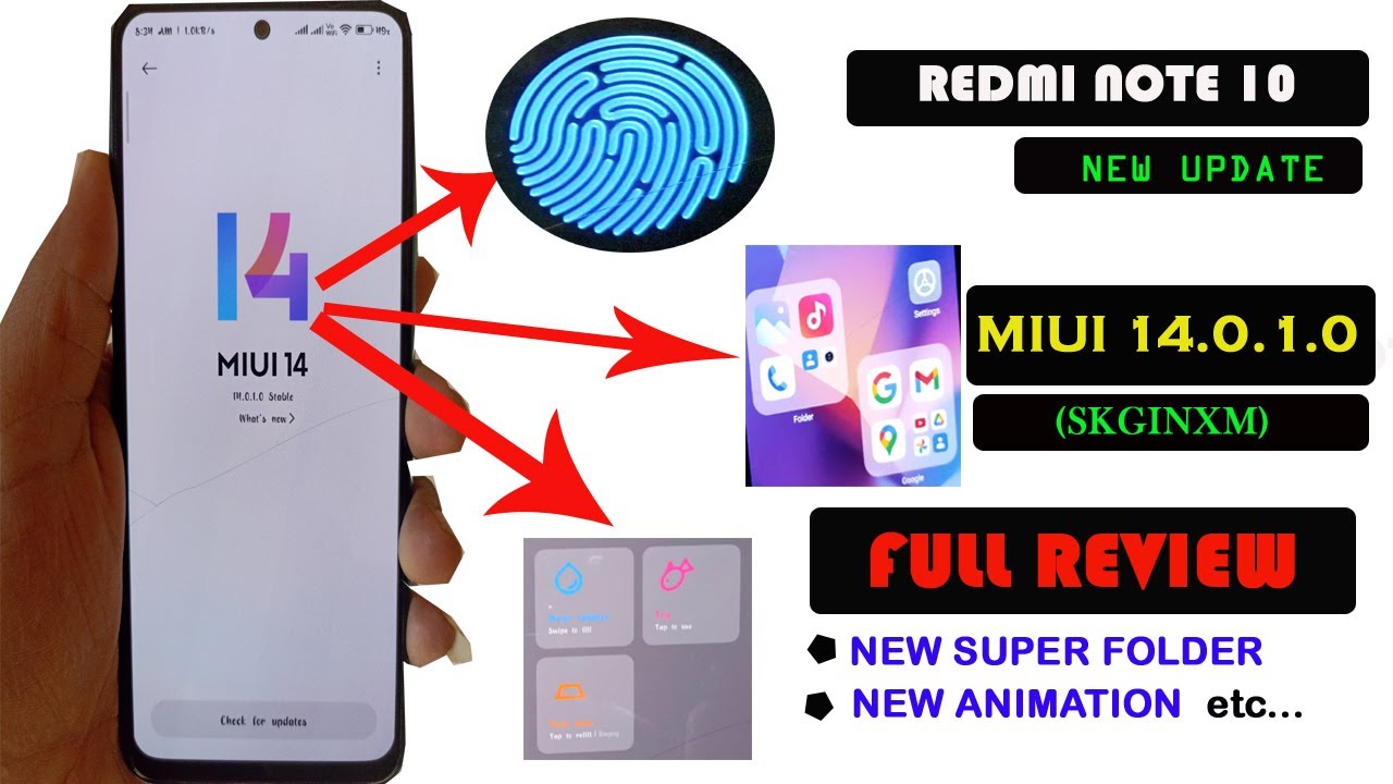 Redmi note 10 MIUI 14.0.1.0 (MIUI 14) india update | MIUI 14 update on Redmi note 10 |MIUI 14 Review