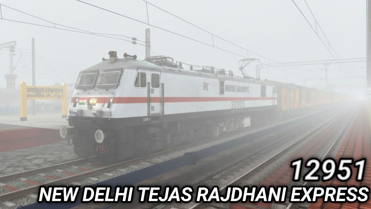 Foggy Morning Run | 12951 Mumbai Central–New Delhi Tejas Rajdhani |TS Classic